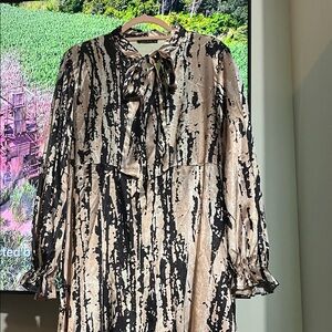 Unlisted Black and Tan Long Sleeve Dress